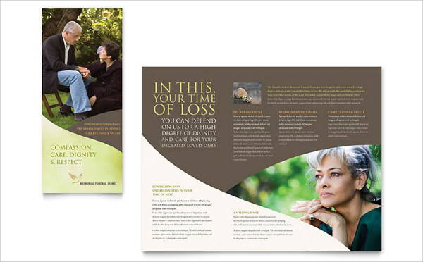 funeral corporate event brochure