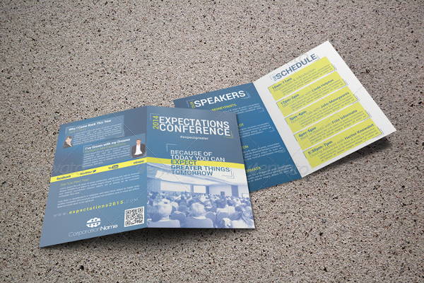 conference event bifold brochure
