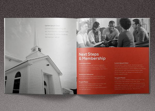 church conference event brochure