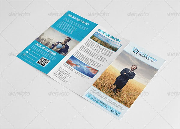 a4 trifold business brochure