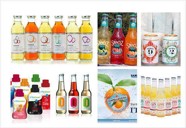 beverage packaging design template