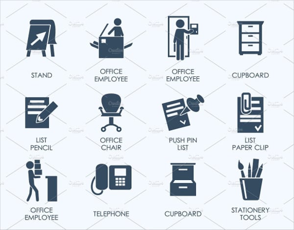 professional business and office icons