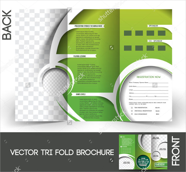 golf event catalog brochure