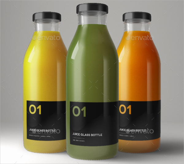 juice glass bottle packaging