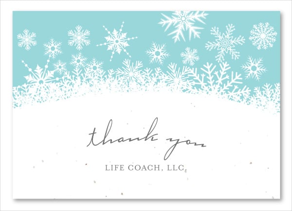 business holiday thank you card