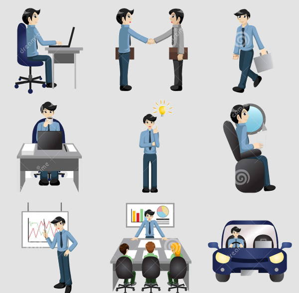 small business people icons