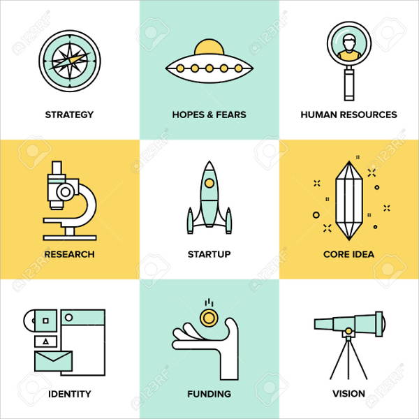 small business development icons