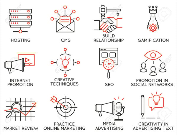 business process strategy icons