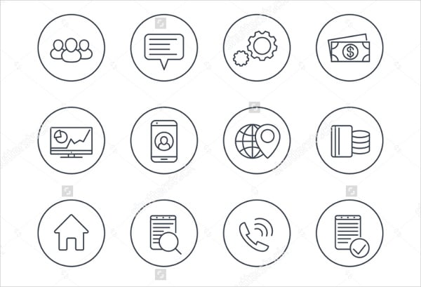 business enterprise process icons