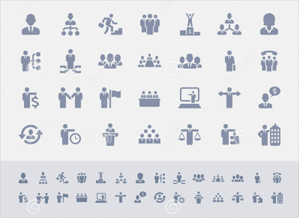 small business people icons