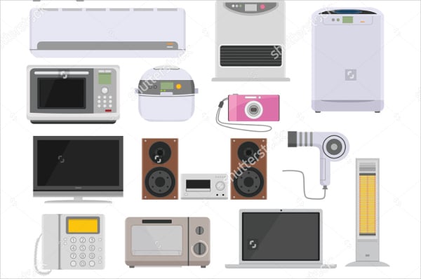 consumer electronic product icons