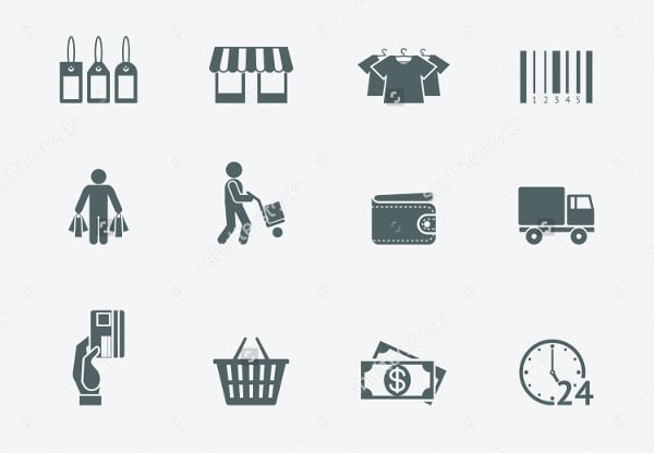 consumer product delivery icons