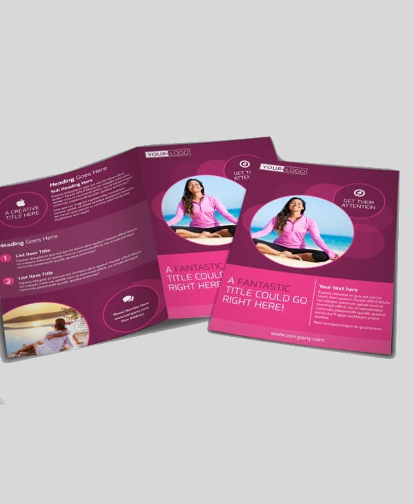 corporate yoga fitness brochure