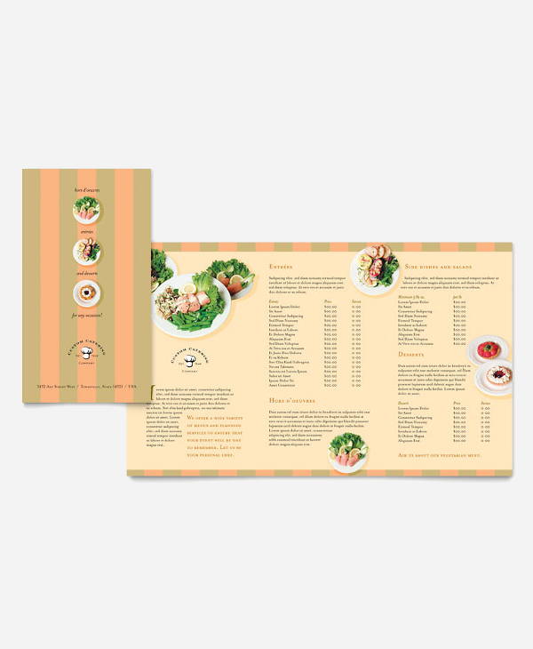 corporate catering company brochure
