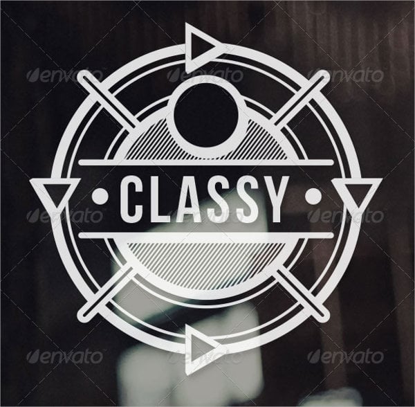vintage hipster circle logo