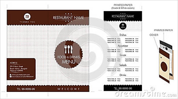 small restaurant cafe menu design