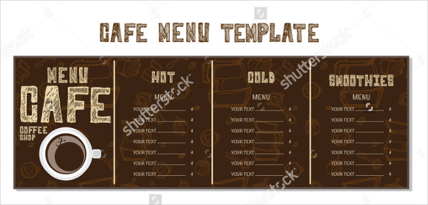 chalkboard restaurant cafe menu design