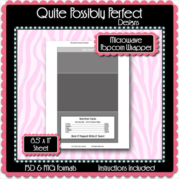 6+ Popcorn Wrapper Templates Free PSD, JPG, PNG Format Download