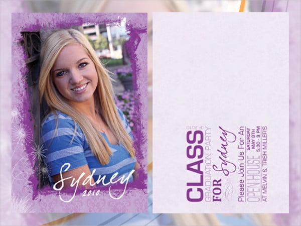 free printable graduation invitation postcard