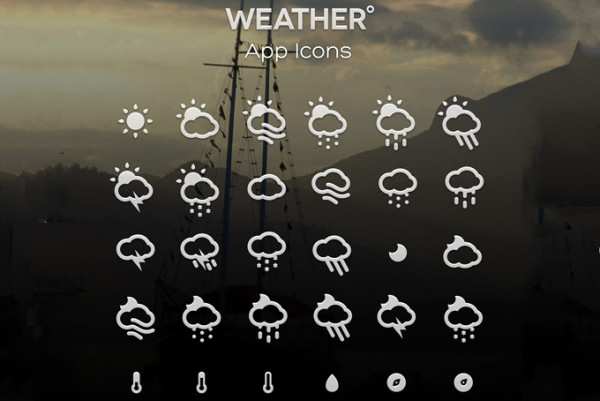 forecast weather app icons
