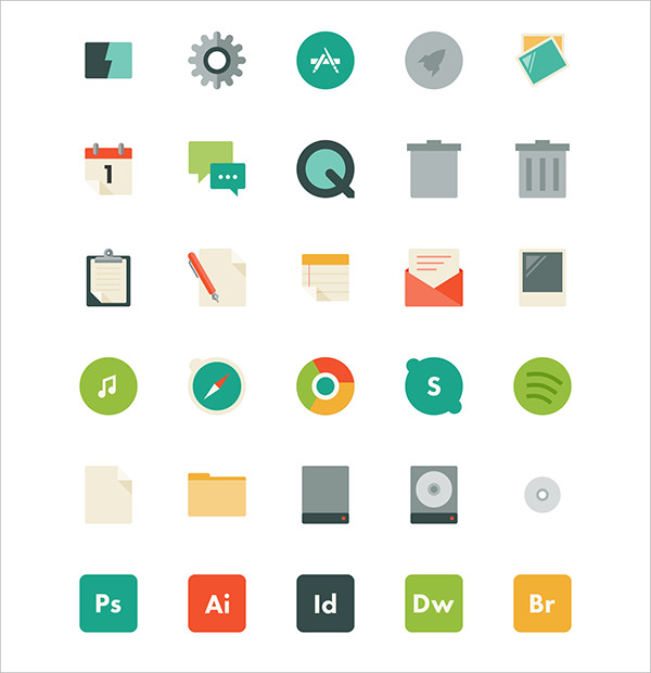 6+ Mac App Icons Design, Templates