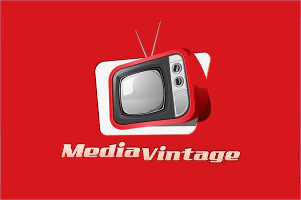 vintage media advertising logo