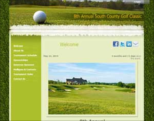golf fundraising event invitation