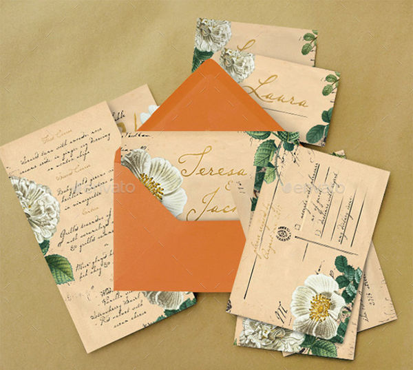 8+ Wedding Invitation Postcard Designs & Templates PSD, AI, Vector