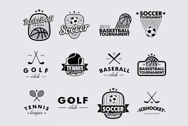 vintage sports logos