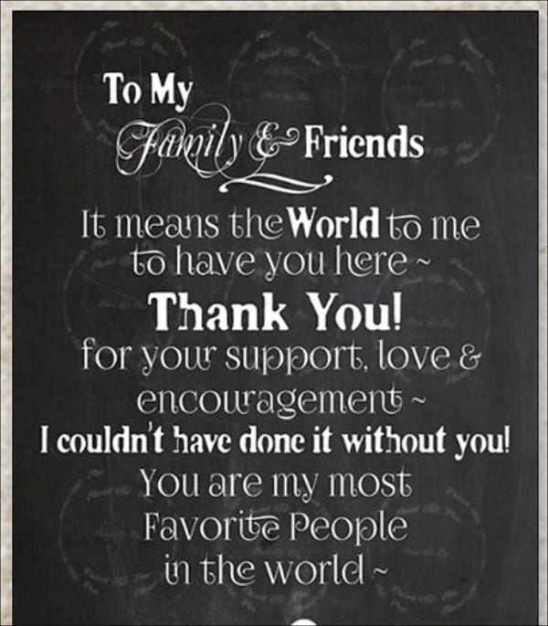 graduation party thank you card