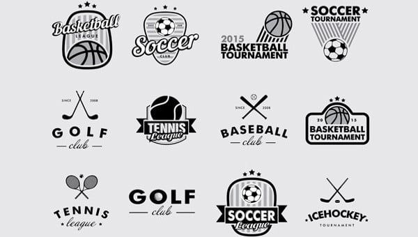 vintage sports logos