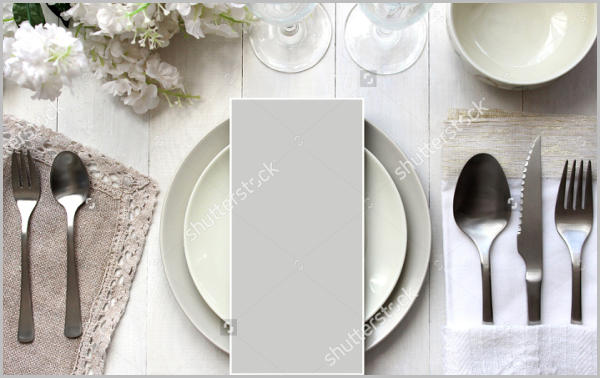 formal dinner party menu template