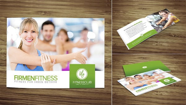 corporate female fitness brochure
