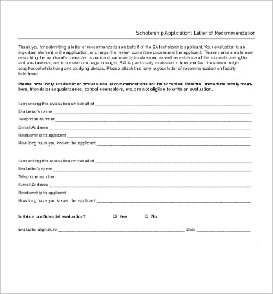 scholarship-application-letter-of-recommendation