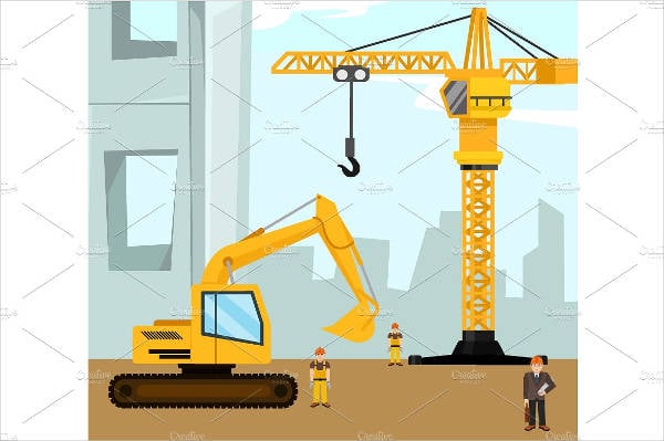 construction building banner template