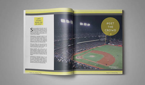 sport illuminated magazine template