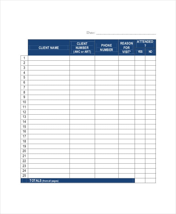 Appointment Book Template 5  Free Word PDF Documents Download