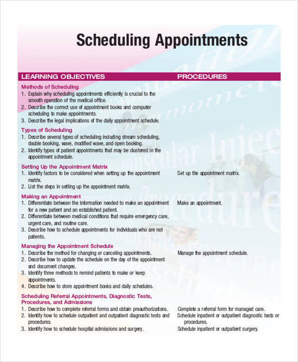 Appointment Book Template - 5+ Free Word, PDF Documents Download