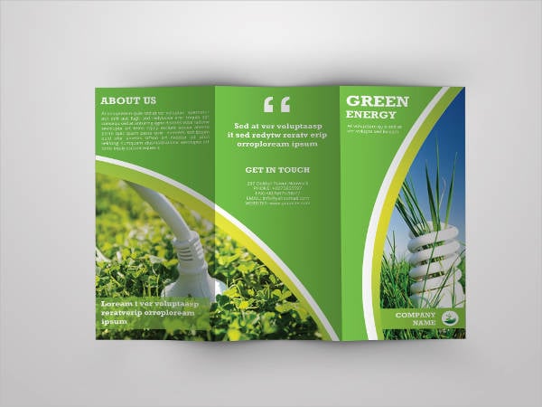 green trifold brochure1