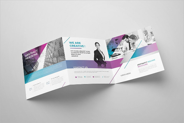 Corporate Square Brochure Mockup