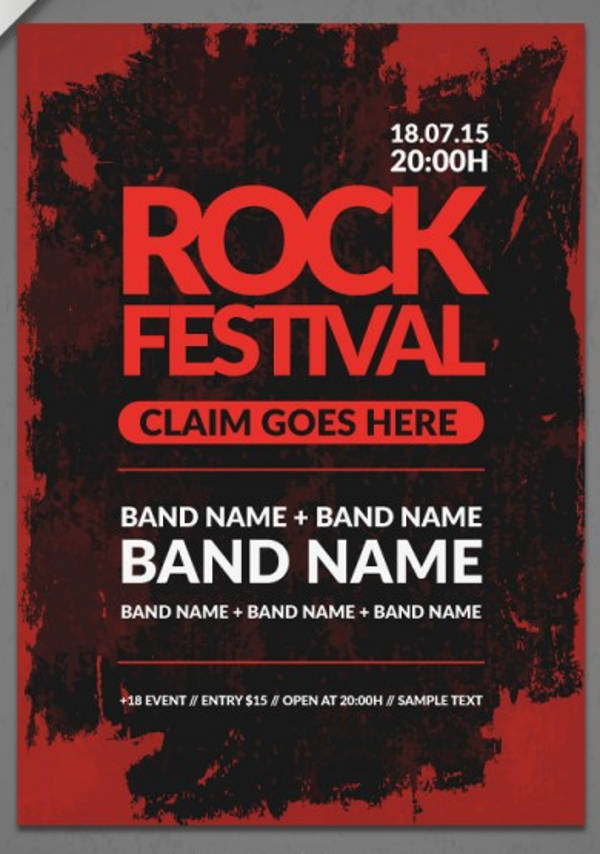 Band Poster Mockups 6+ Free Templates in PSD, Indesign, AI