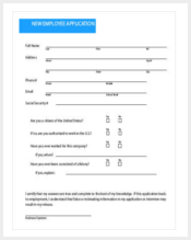 new-employee-application-template