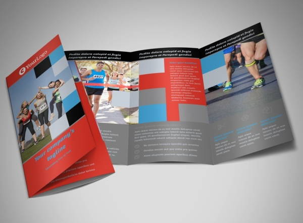 corporate fundraising trifold brochure