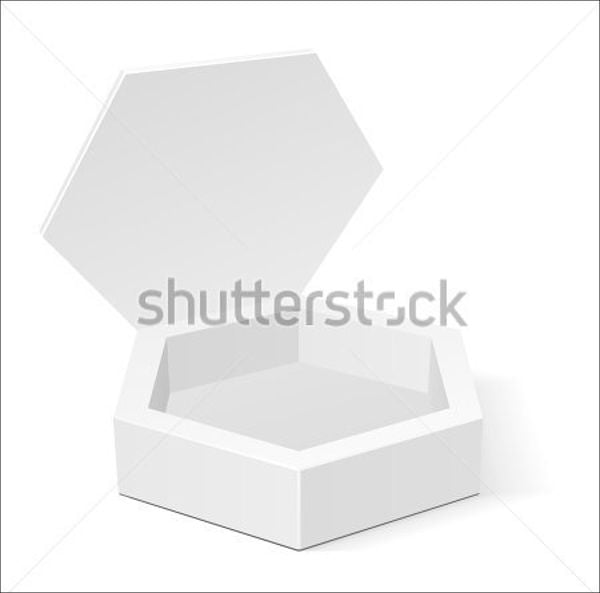 hexagon box packaging template