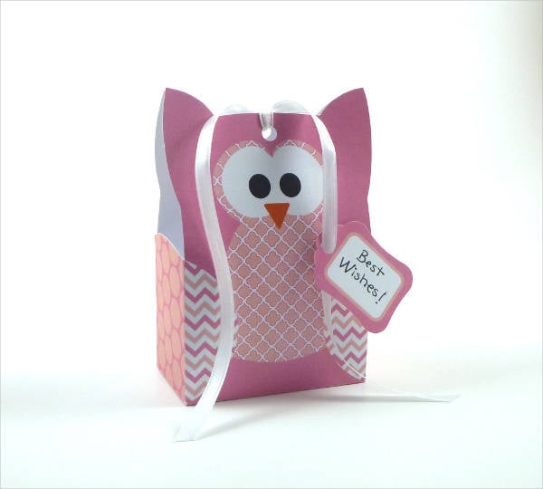 owl gift bag template