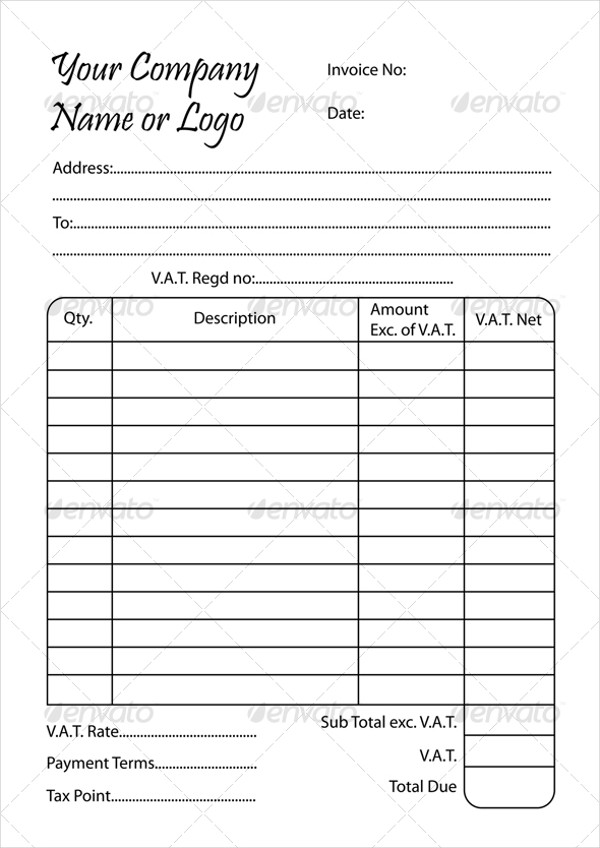 tax invoice template word doc