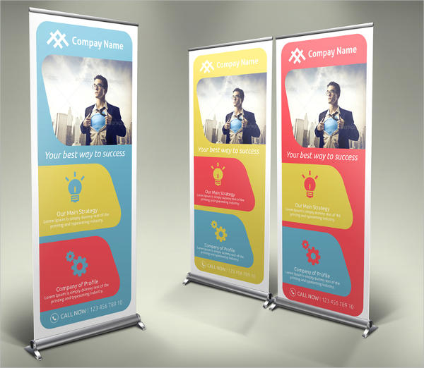 outdoor corporate roll up banner