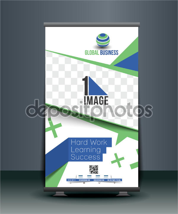 corporate roll up vertical banner