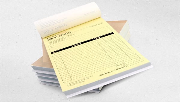 A4 INVOICE BOOK PRINTED WITH YOUR DETAILS 