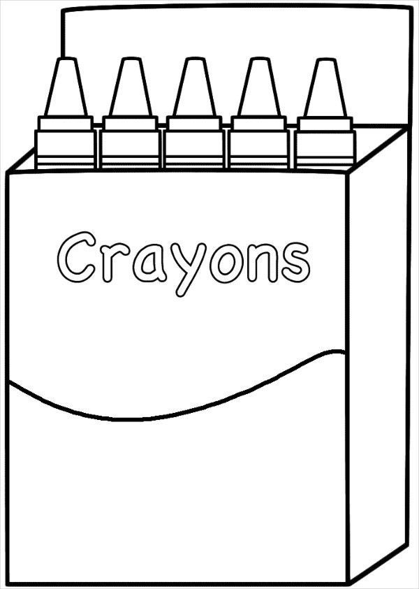 Crayon Box Print And Cut File